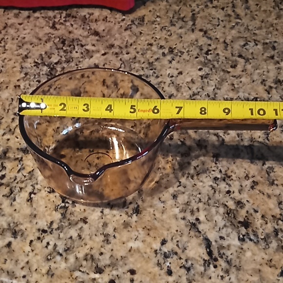 Vintage Corningware VISION/PYREX Amber Glass Sauce Pan With Lid. 1 Liter. USA. - Picture 15 of 16